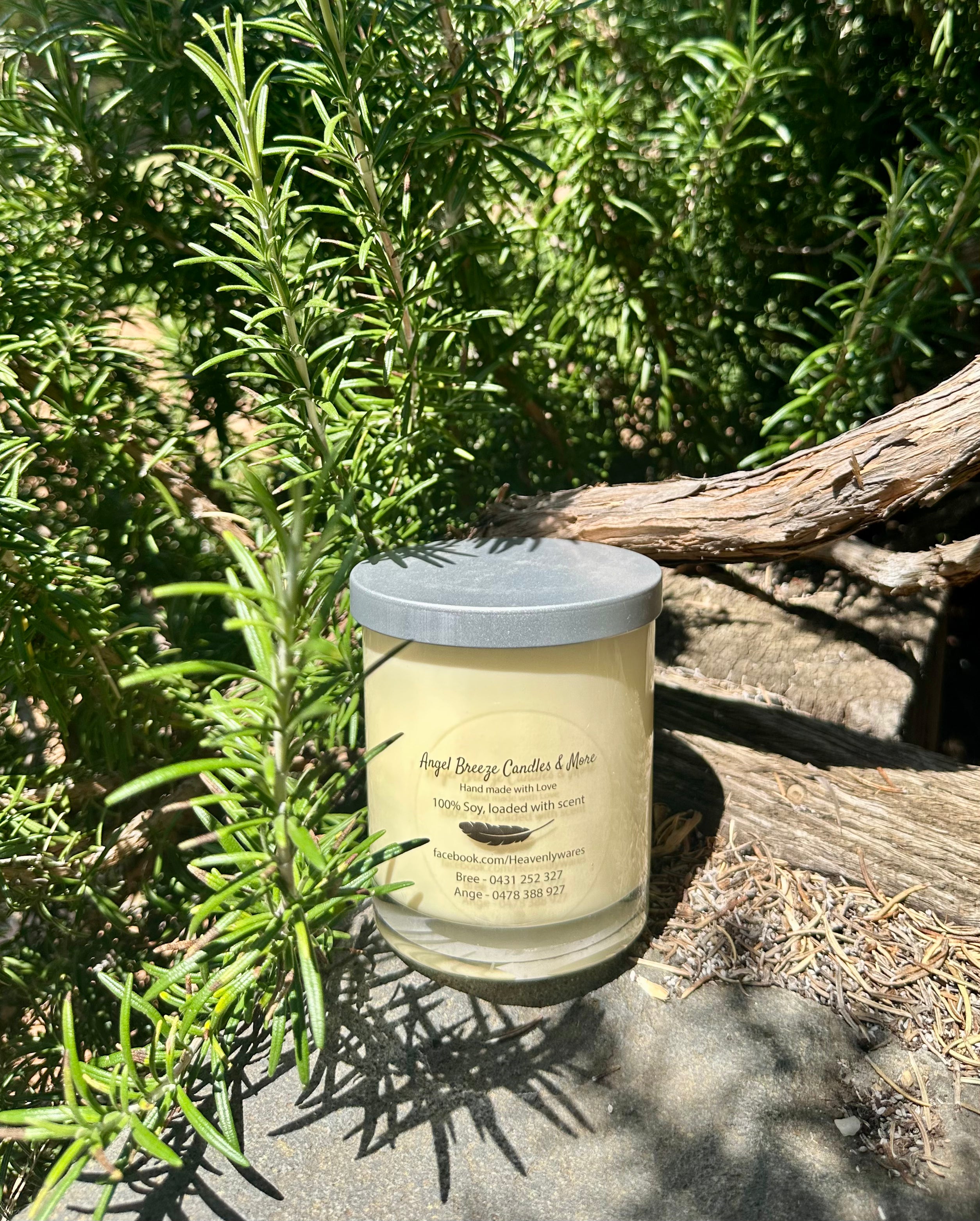Sweet Lemongrass & Ginger tripled scented vegan soy candle 