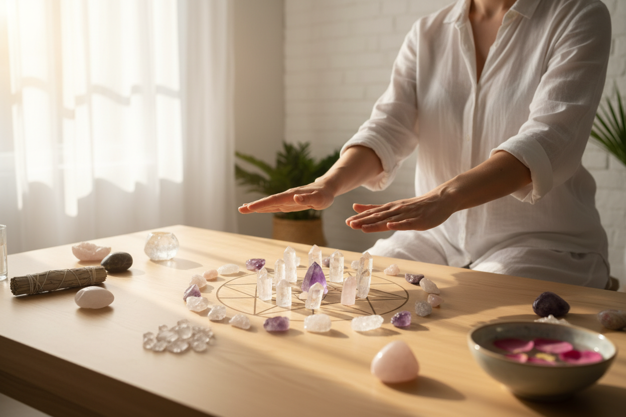 holistic healing, crystals, meditation, energy balancing, reiki, remote